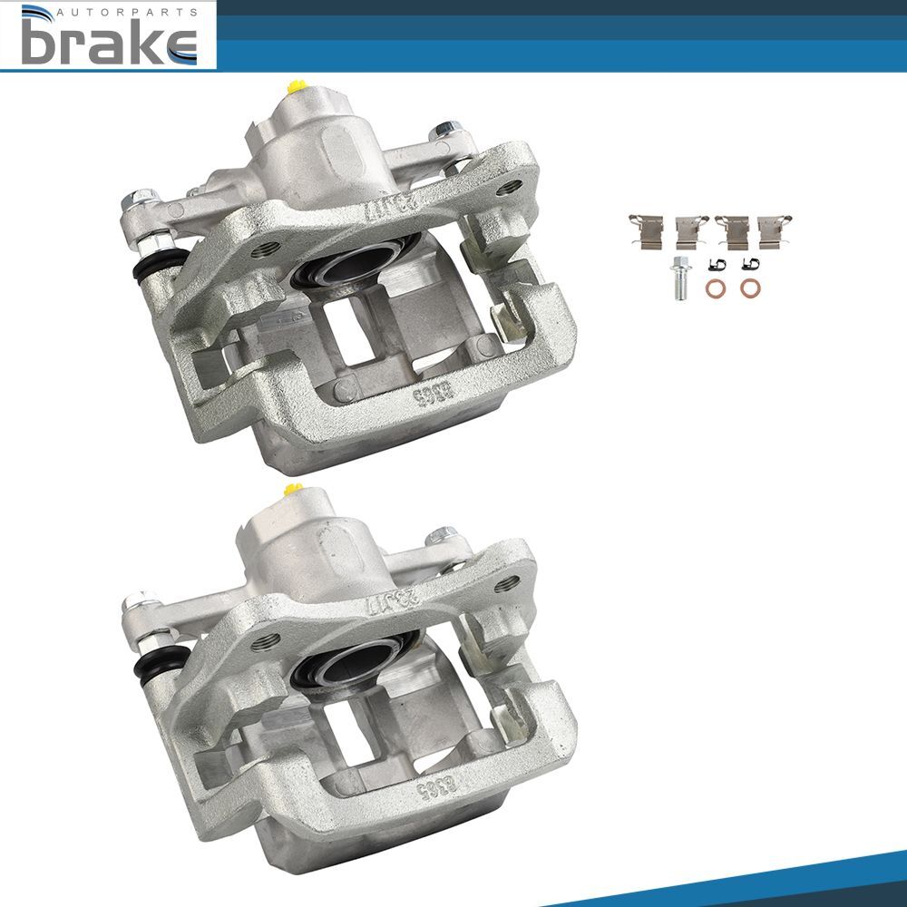 2Pcs Rear Brake Calipers with Bracket Fit Lexus RX350 2010-2015 Toyota Sienna 2011-2020  