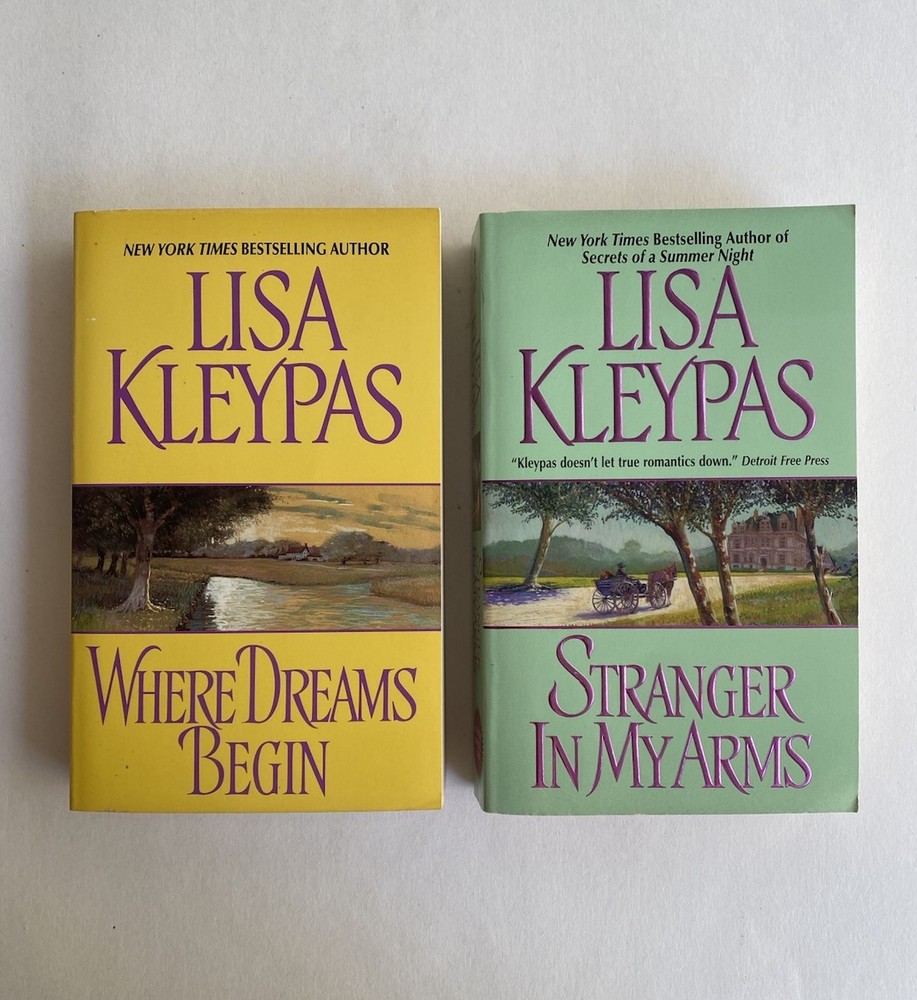 Lisa Kleypas Lot of 2 Where Dreams Begin + Stranger in My Arms Avon