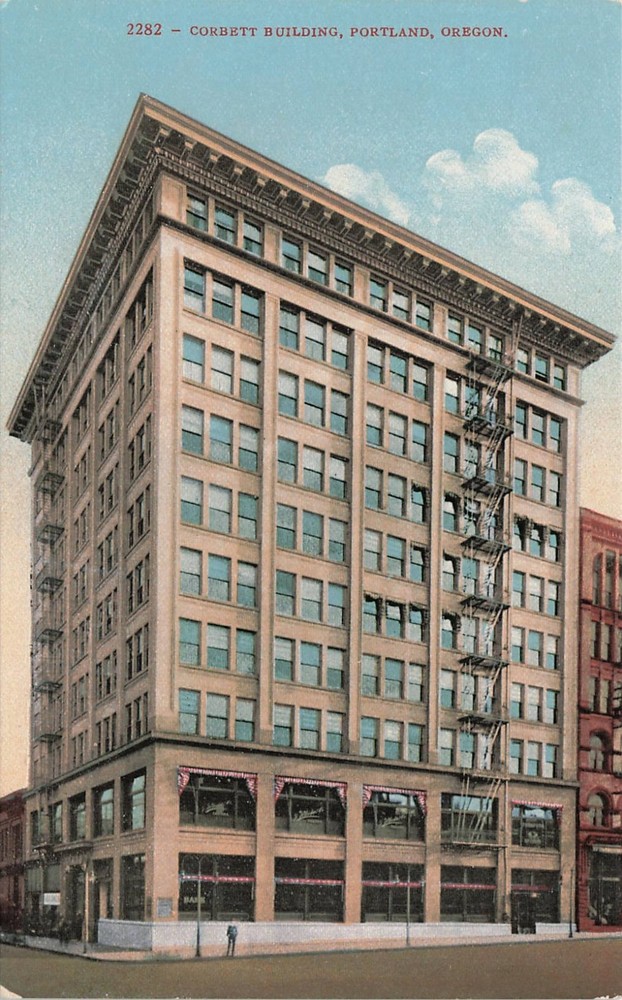 1910s Corbett Building Portland Oregon 2282 Edward H. Mitchell Postcard