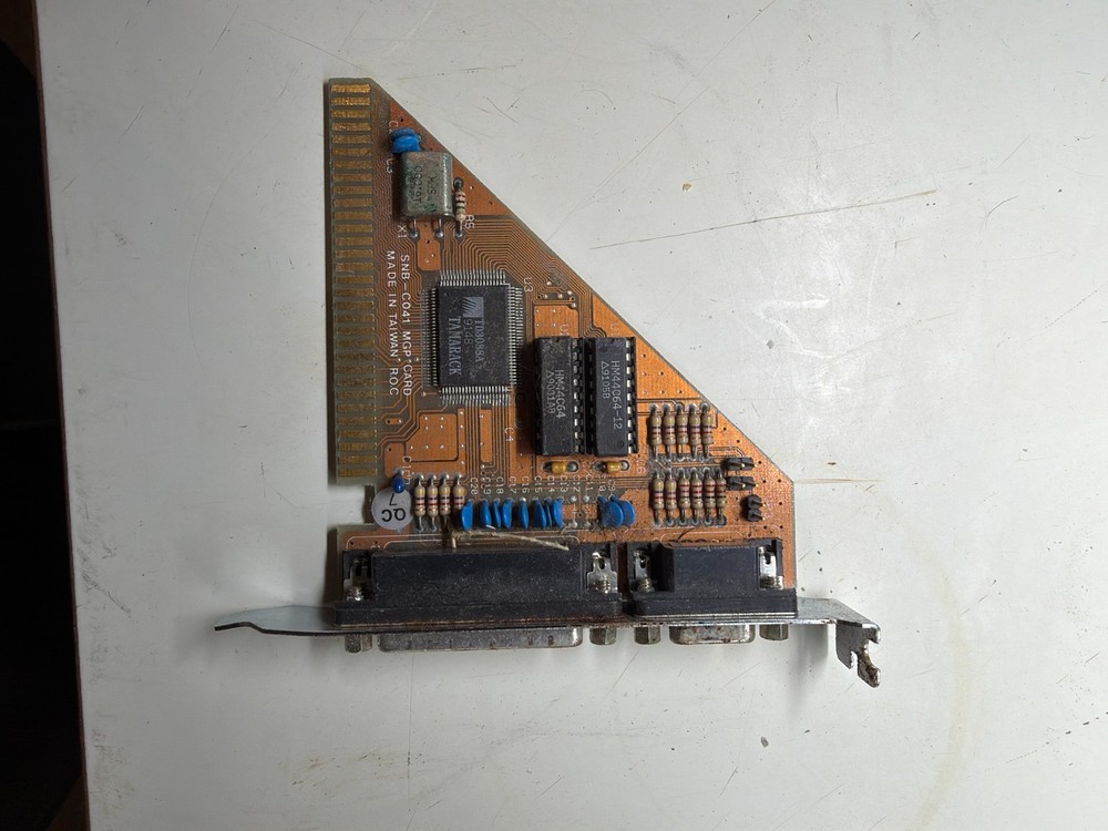 Tamarack 8‑Bit ISA I/O Controller Card – Vintage Serial/Parallel Untested