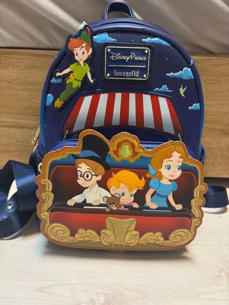 Disney Peter Pan Mini Backpack Rare Character Bag New US Purchase