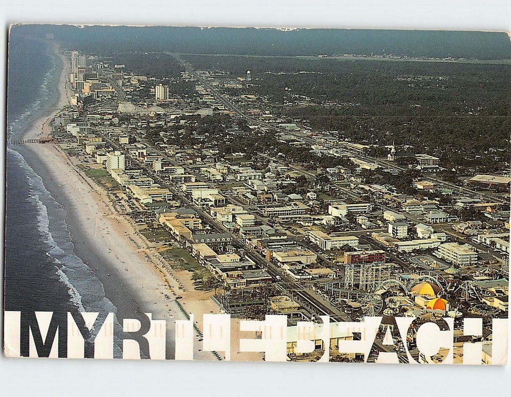 Postcard Aerial View Myrtle Beach South Carolina USA