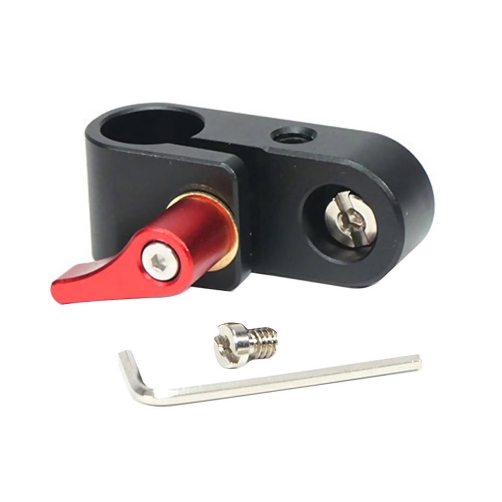 1 PC 15mm Rail Clamp Mount Rod Holder With 1/4