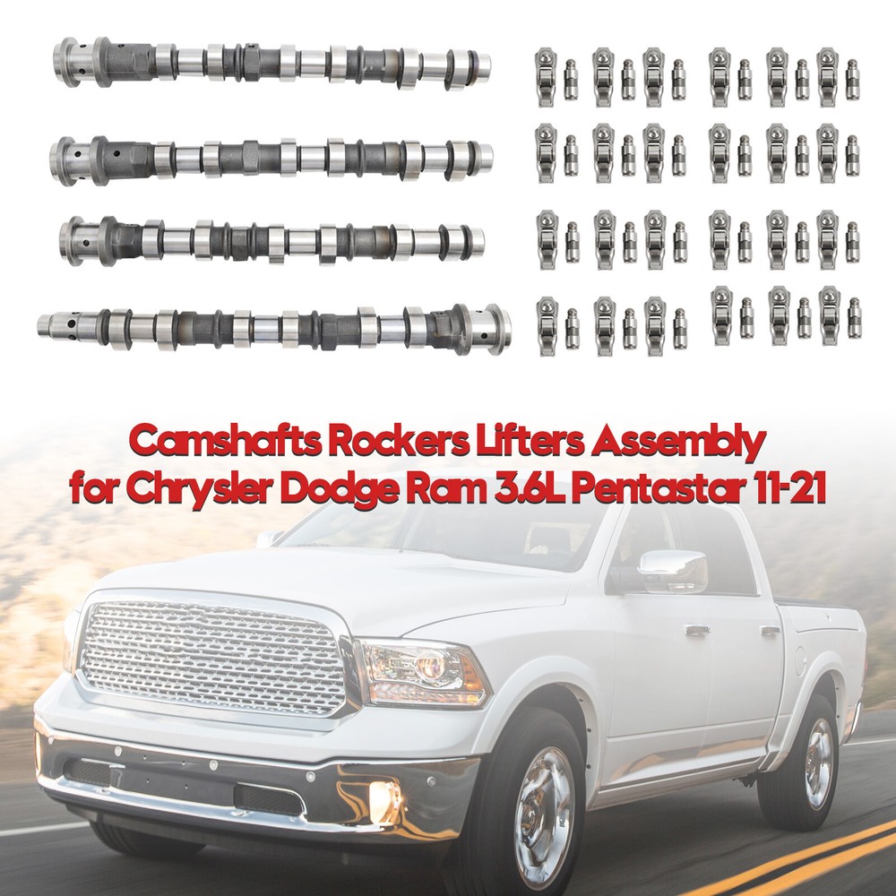 High-Performance Camshafts Rockers Lifters Assembly Compatible with Chrysler Dodge Ram 3.6L Pentastar 2011-2021
