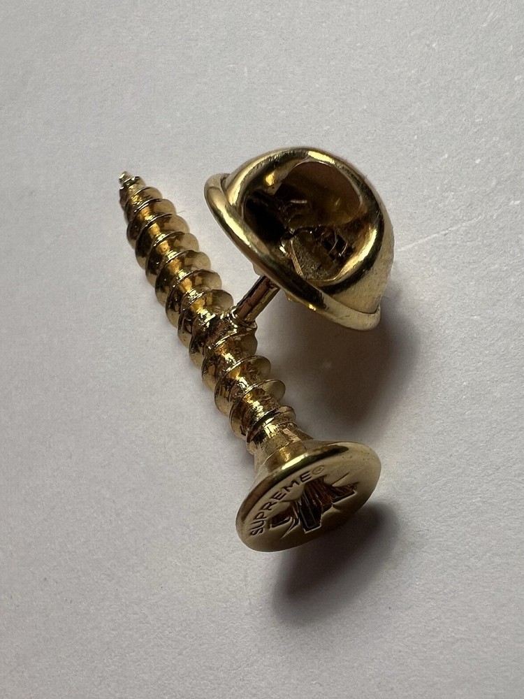 Supreme Gold Screw Pin FW23