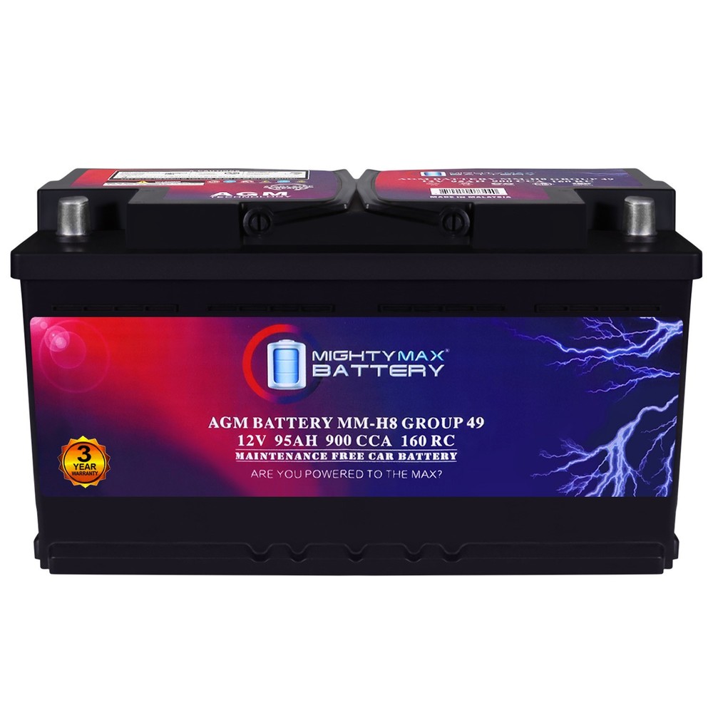 Mighty Max Group 49 Battery 12V 95Ah 160RC 900CCA for VW Arteon 2019-2023