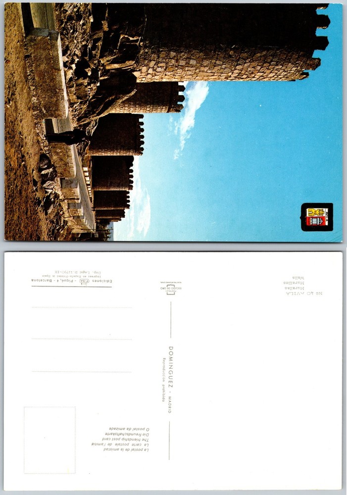 Continental Avila Spain Postcard
