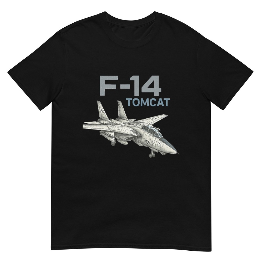 F-14 Tomcat Fighter Jet Military Aviation American Flag Gift T-Shirt