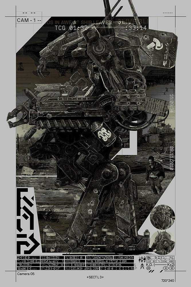 District 9 by Krzysztof Domaradzki xx/90 Screen Print Movie Art Poster KrabzLimited Edition of 90, Size: 24