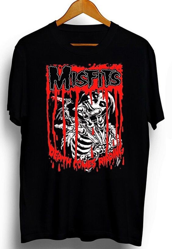 Misfits band unisex 100% cotton black short sleeve S-5XL QT7304