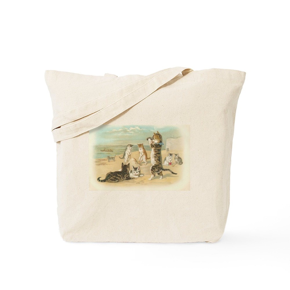 CafePress Kitties On The Beach Tote Bag (458481736)
