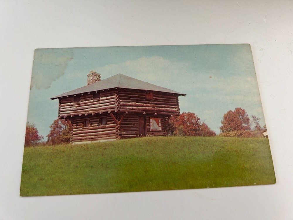 Blockhouse Block House Fort Ouiatenon Lafayette Indiana Postcard
