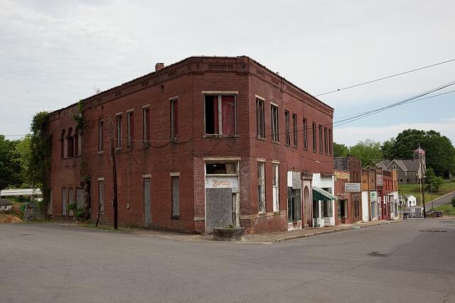Photo:Cordova Alabama Downtown 2010 Historic Brick Buildings Street View