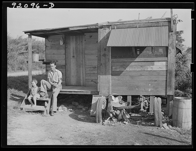Photo:Belle Glade Florida Migrant Packinghouse Workers Quarters 1939