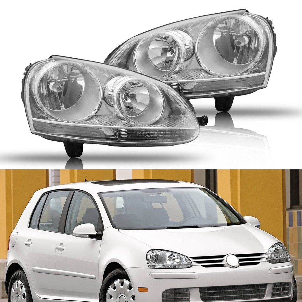 For VW GTI/Jetta/Rabbit Headlight left+Right Replacement Driving Lamp 1K6941006S