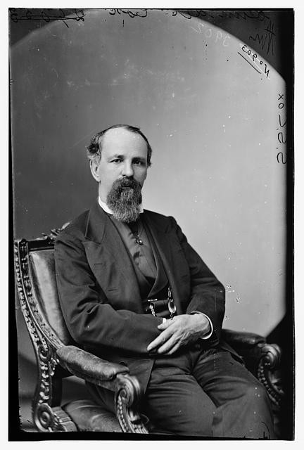 Photo:Hon S.S. Cox NY Ohio 1870s Portrait Photograph Men Suits