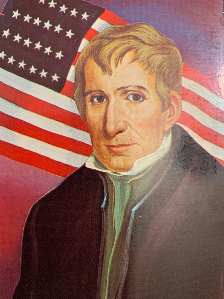 VNTG Postcard Pres. William Henry Harrison Portrait by Morris Katz 1967 Unposted
