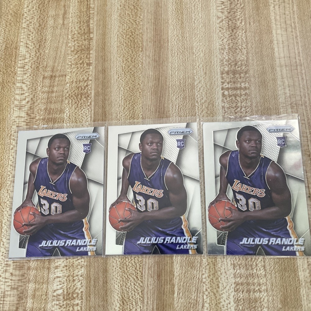 Julius Randle Rookie Prizm 3 Card Lot Lakers Brooklyn