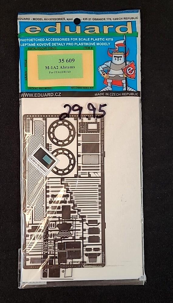Eduard Kit #35609 photo etched upgrade kit for M1 A2 Abrams for Italeri 6390