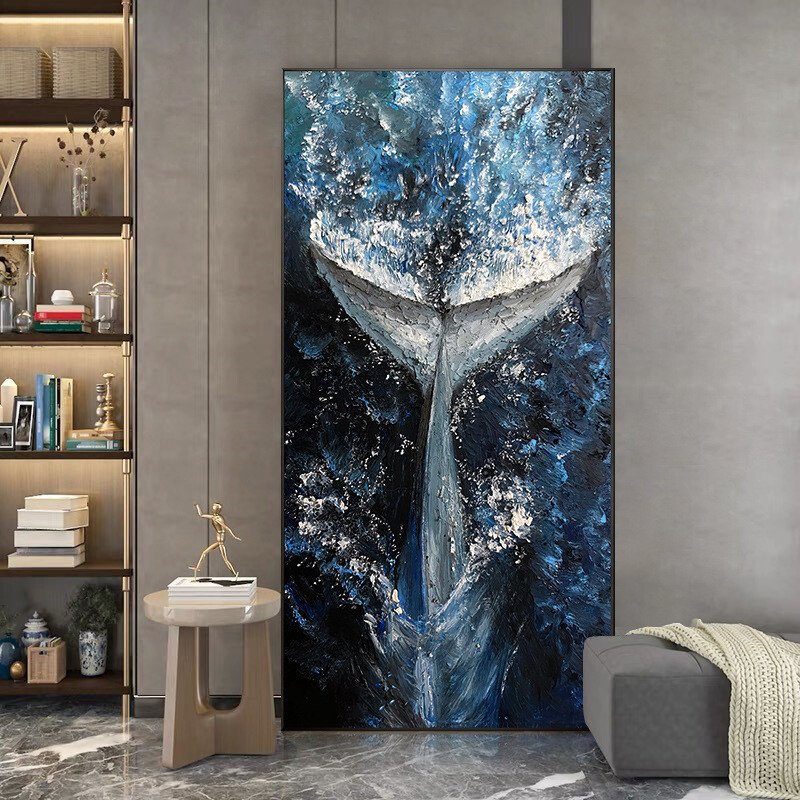 Pure Hand-painted Modern Decorative Painting Abstract Texture Oil Painting