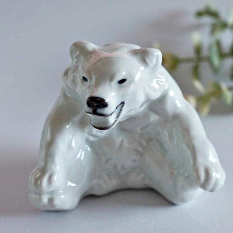Royal Copenhagen Polar Bear Figurine 1st Quality Collectible Decorative