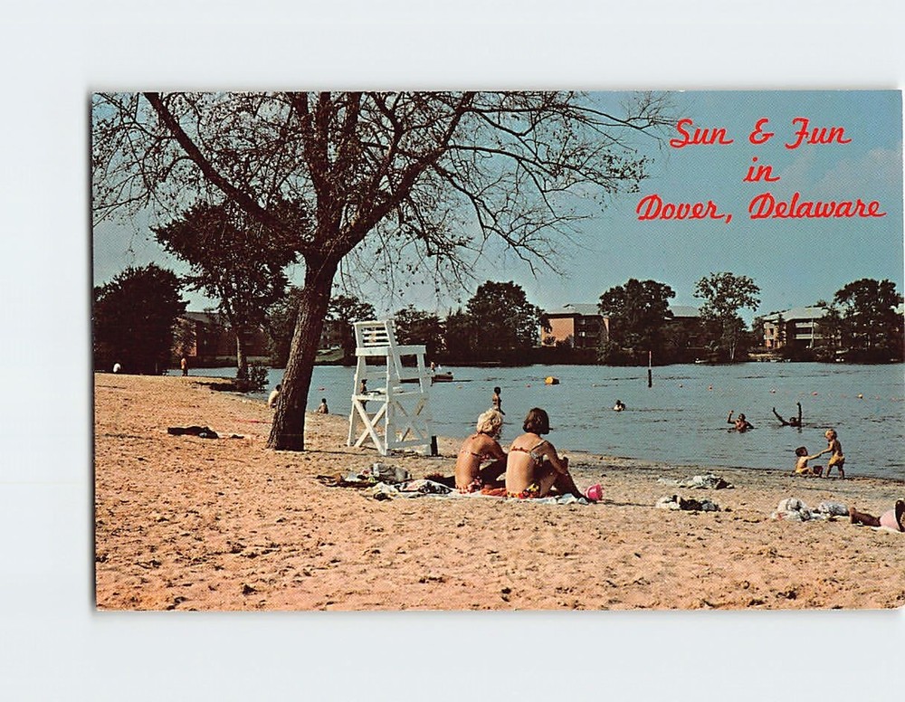 Postcard Silver Lake Dover Delaware USA