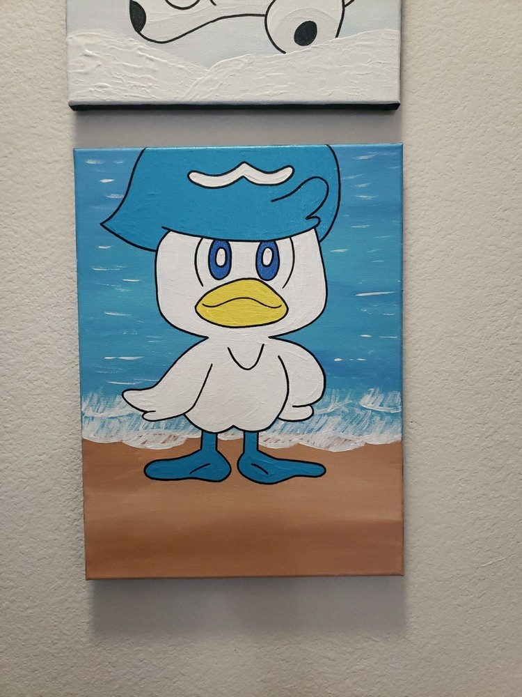 Pokemon Landscape Painting Quaxly