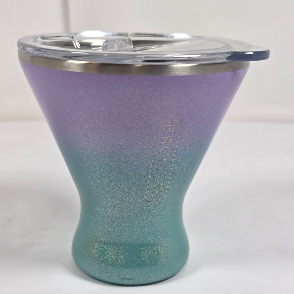 Brumate MargTini Martini/Margarita Tumbler 10 oz Drink Holder Glitter Mermaid