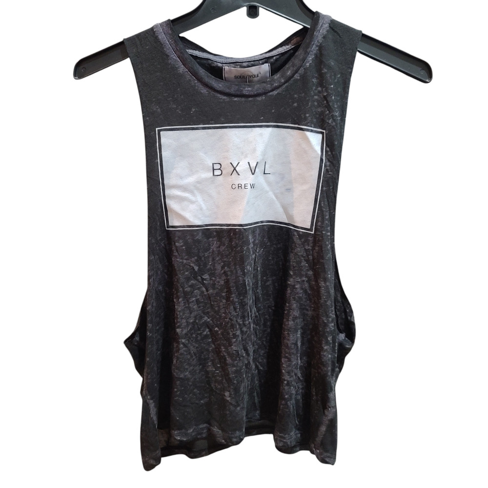 SoulCycle BXVL Women's Crew Muscle Tank Top Black X-Small *New with tags*