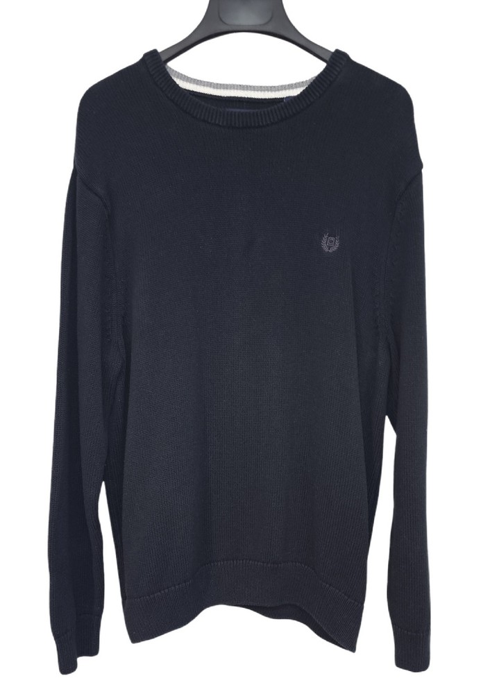 Chaps by Ralph Lauren Black Knit Pullover Sweater Men's Size XL