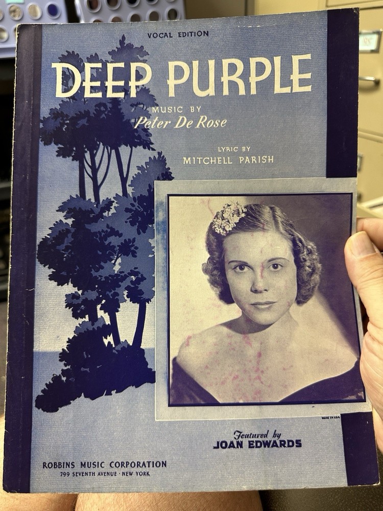 Joan Edwards 39 Sheet Music Singer with Paul Whiteman Band