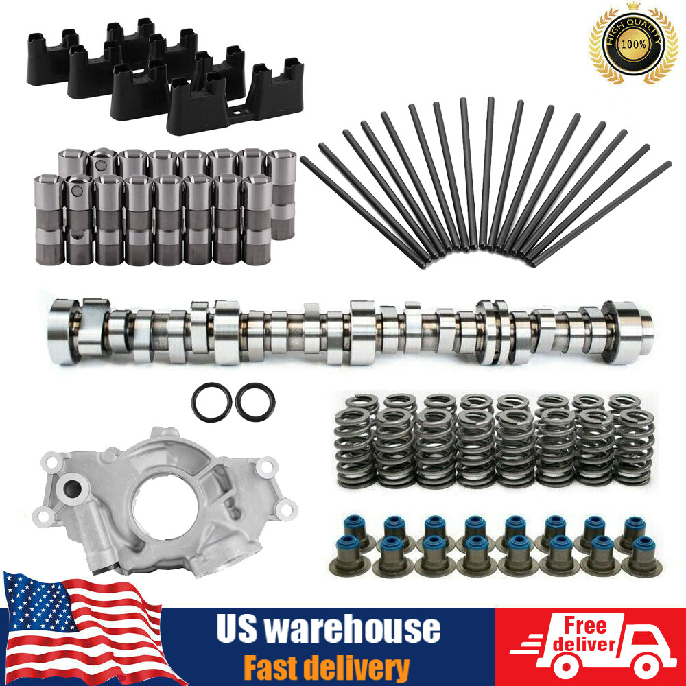For Chevy LS Truck Cam Kit Stage 2 Cam Oil Pump Pushrods Lifters 4.8 5.3 6.0 6.2