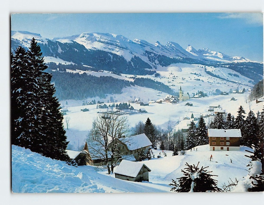 Postcard  Churfirsten View From Bodenweidli Wildhaus Obertoggenburg Switzerland