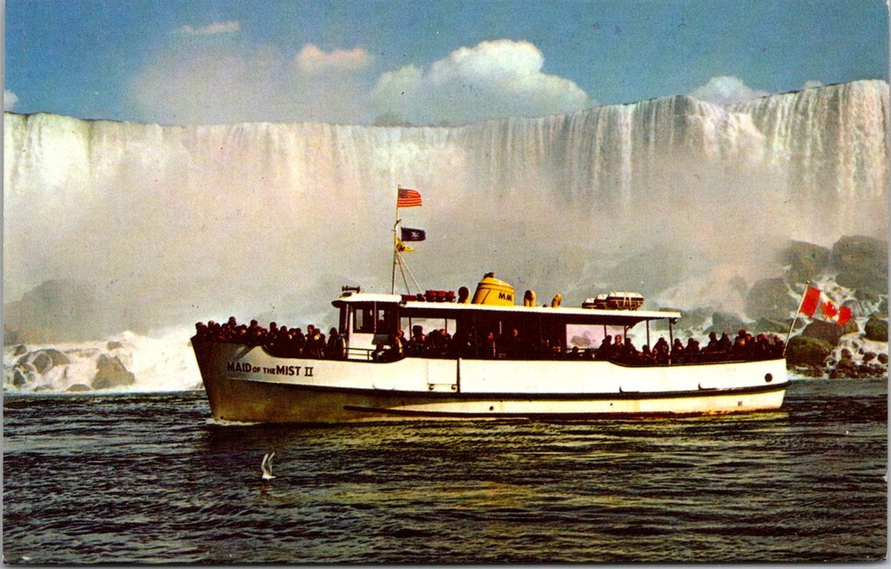 Maid of the Mist at Niagara Falls New York Vintage Postcard