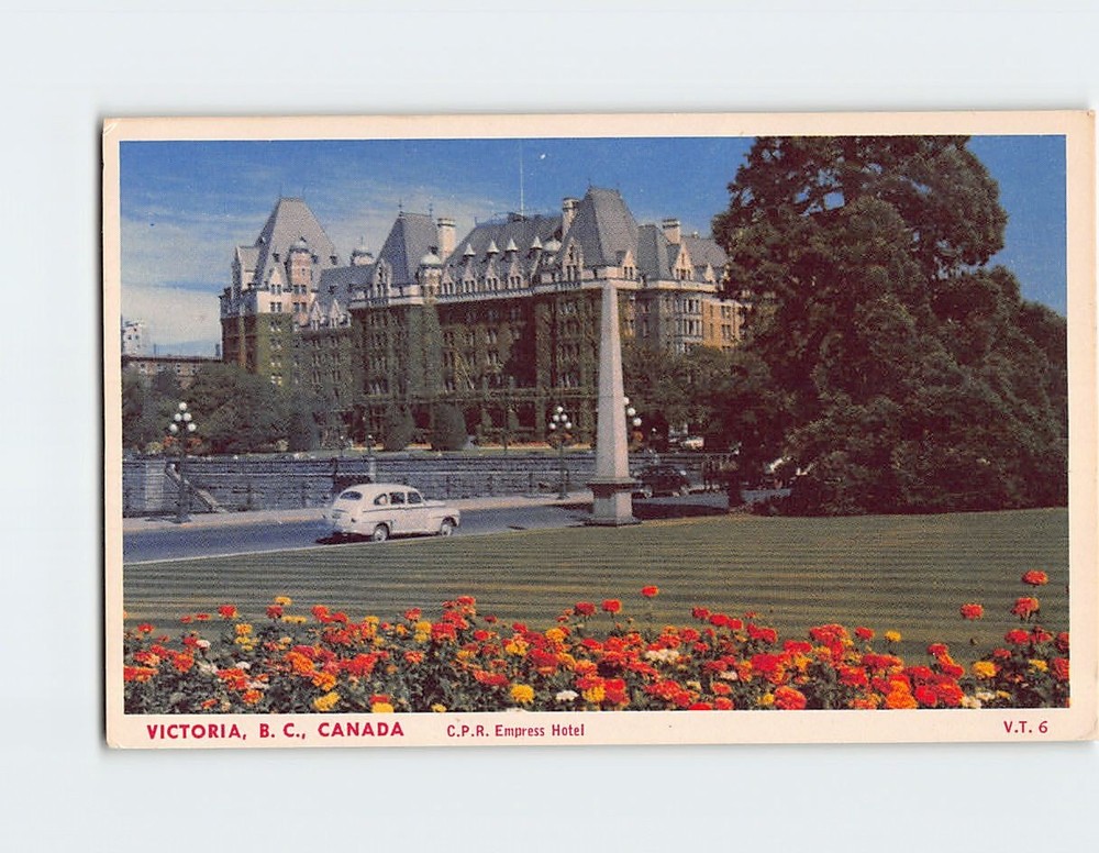 Postcard CPR Empress Hotel Victoria BC Canada