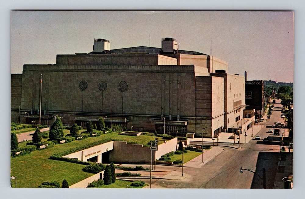 Missouri MO Kansas City Municipal Auditorium Downtown Vintage Postcard