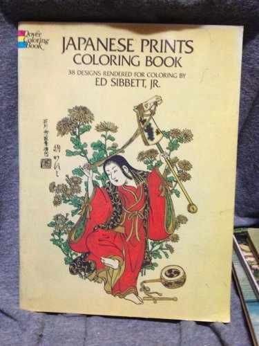 Japanese Prints Coloring Book (Dover - Paperback, by Ed Sibbett Jr. - Very Good