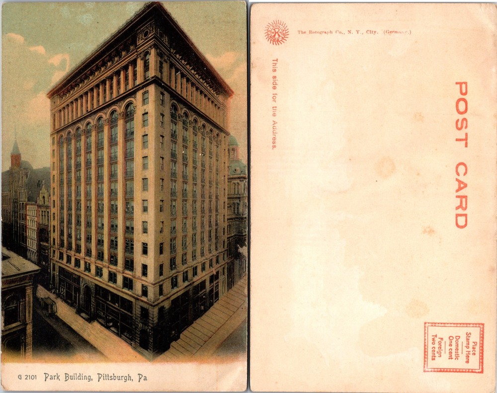 Park Building Pittsburgh Pennsylvania Postcard
