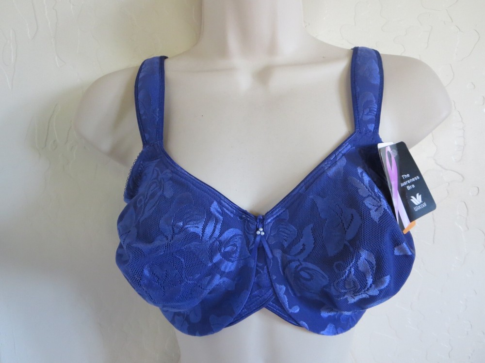 WACOAL 34DD Full Figure Seamless Underwire Bra in Blue NWT $65