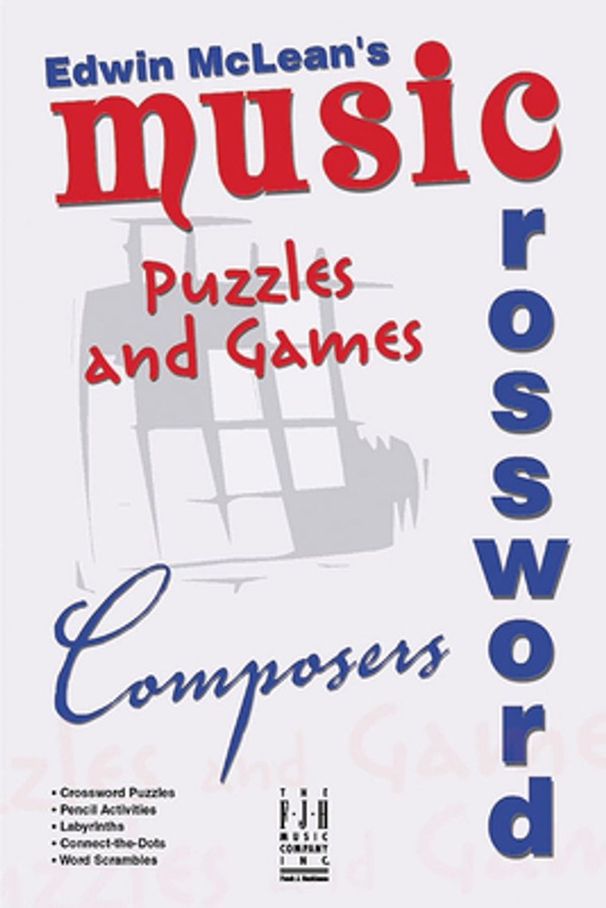 Music Crossword Puzzles And Games- Composers by Edwin McLean Paperback Book