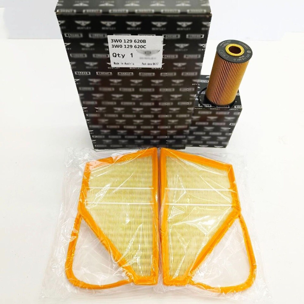 Engine Air Filter&Oil Filter Set For Bentley Continental Gt W12 Service Kit US