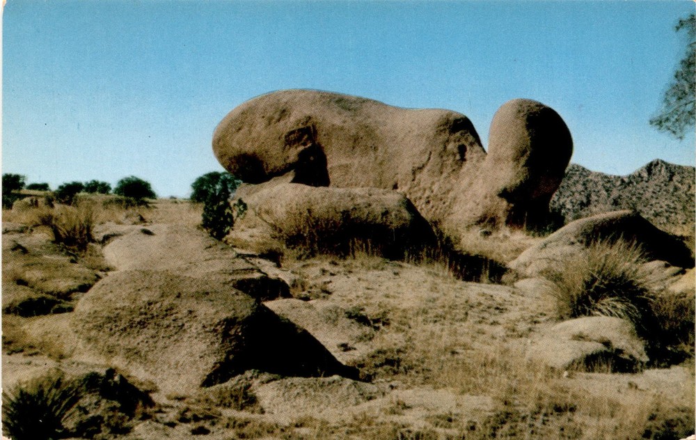 Whale Rock, Texas Canyon, Arizona, Frye & Smith Ltd., San Diego, Postcard