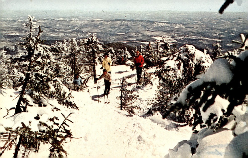 1960s Killington Ski Area Vermont Catwalk Trail Peak Chrome Vintage Postcard