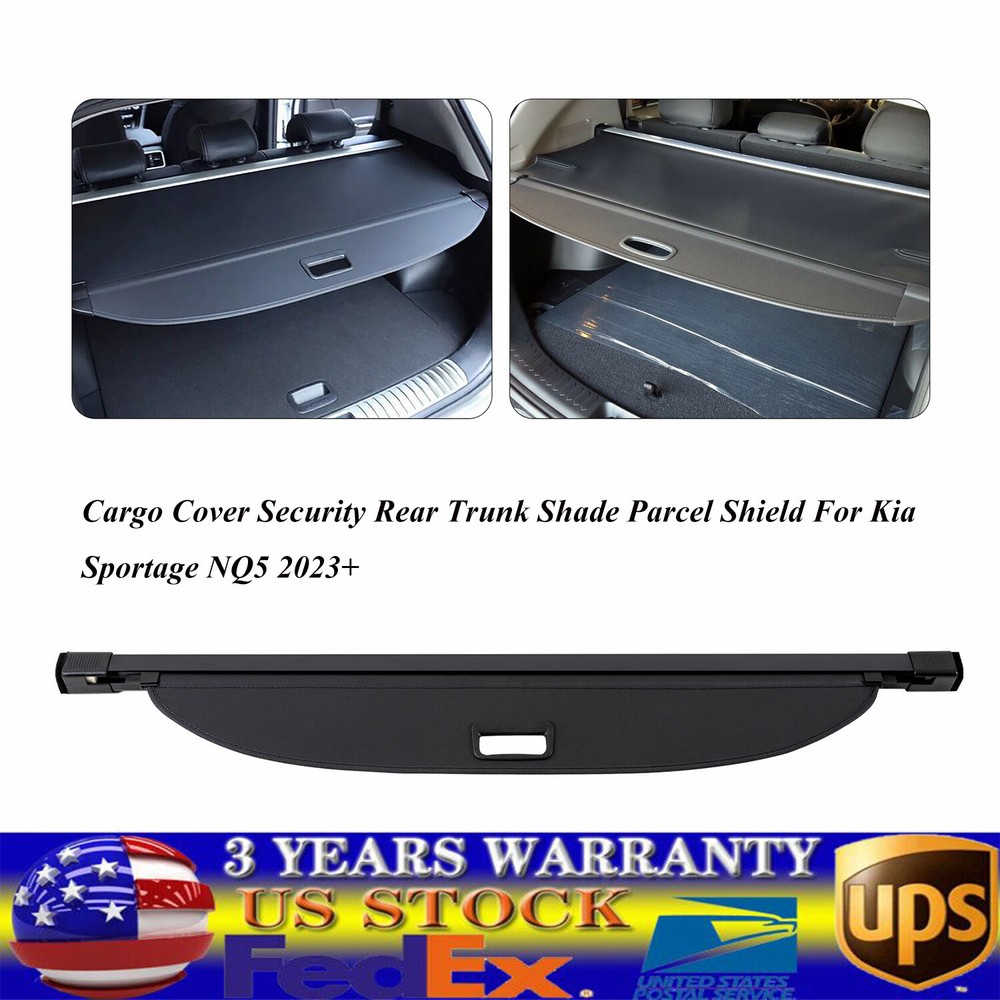Durable Cargo Cover Trunk Shade Parcel Shield for 2023 Kia Sportage NQ5