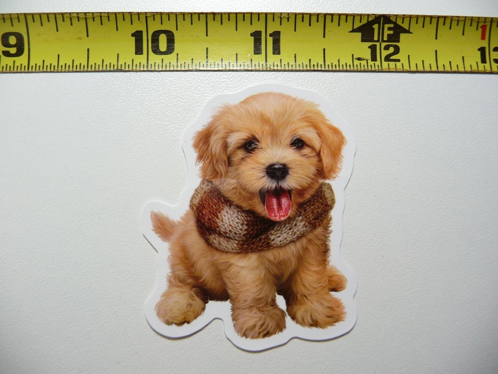 Adorable Puppy Funny Dog Pet Decal Sticker Playful Furball