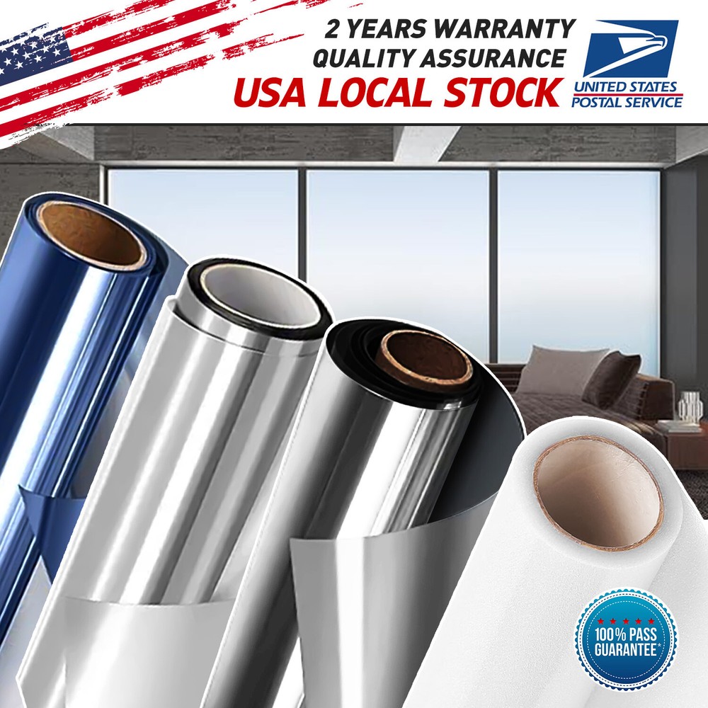 5sqft~54sqft Uncut Window Roll Tint Film  for  5%15%25% VTL Home Office Glass