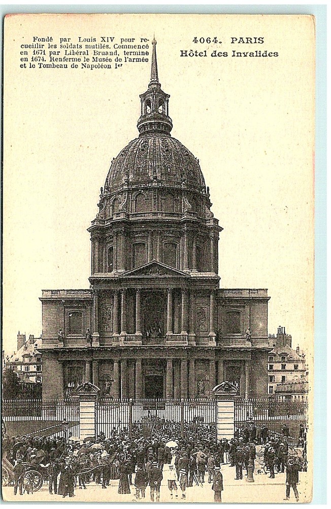 S02-1108, Hotel Des Invalides, Paris, France, **Vintage Postcard.