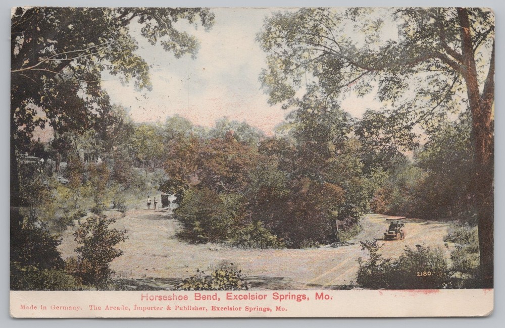 State View~Excelsior Springs Missouri~Horseshoe Bend~Vintage Postcard