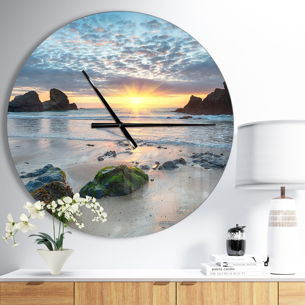 Designart 'Beautiful Porthcothan Bay' Oversized Coastal Wall