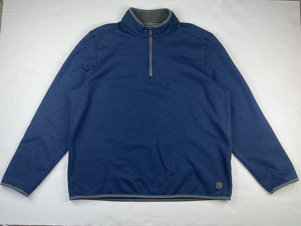 G.H. Bass & Co. Men’s XL Blue 1/4 Zip Pullover Fleece Sweater
